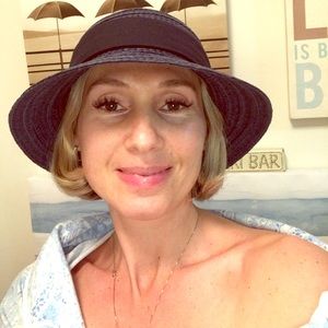 Summer paper straw hat